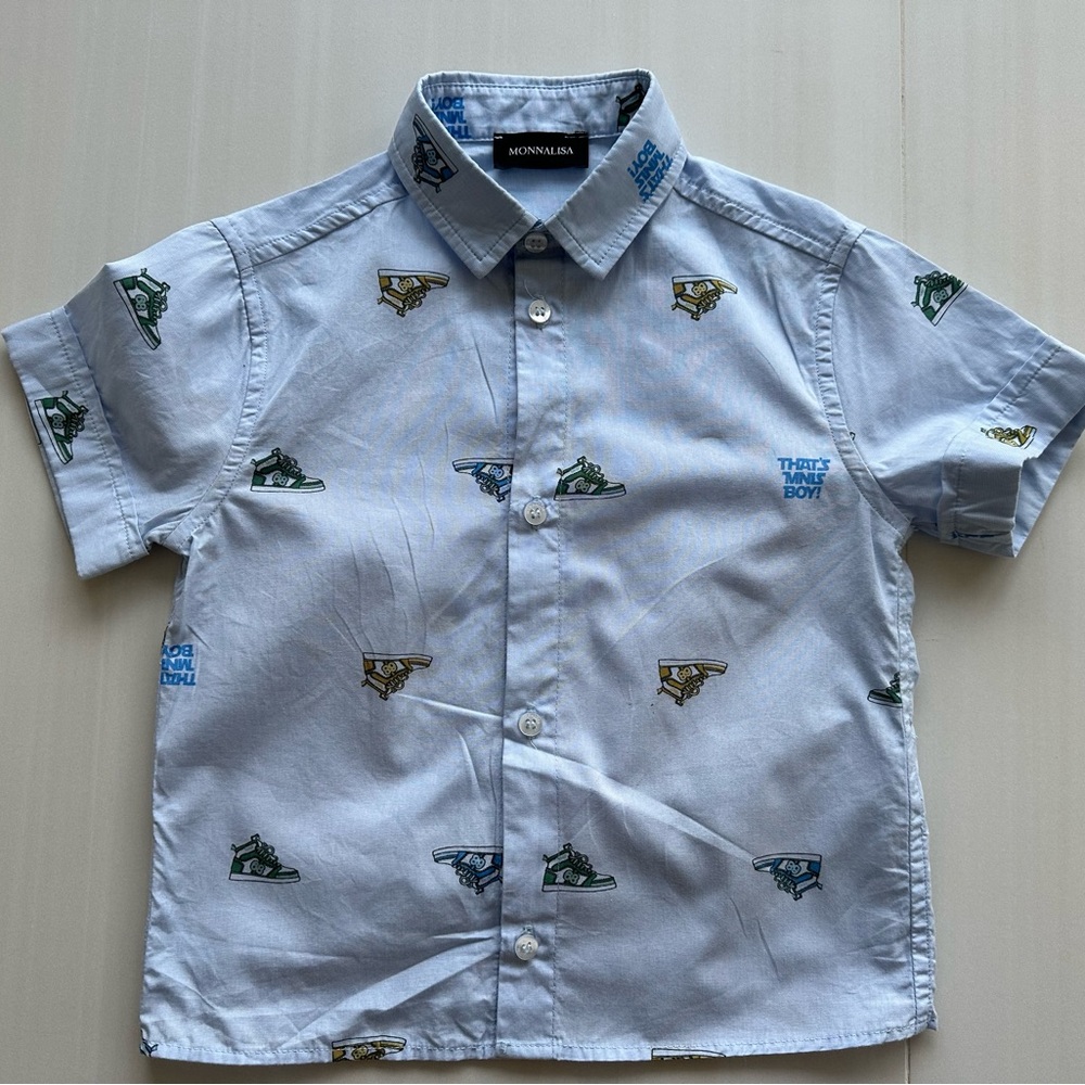 Button down Monnalisa sneaker shirt